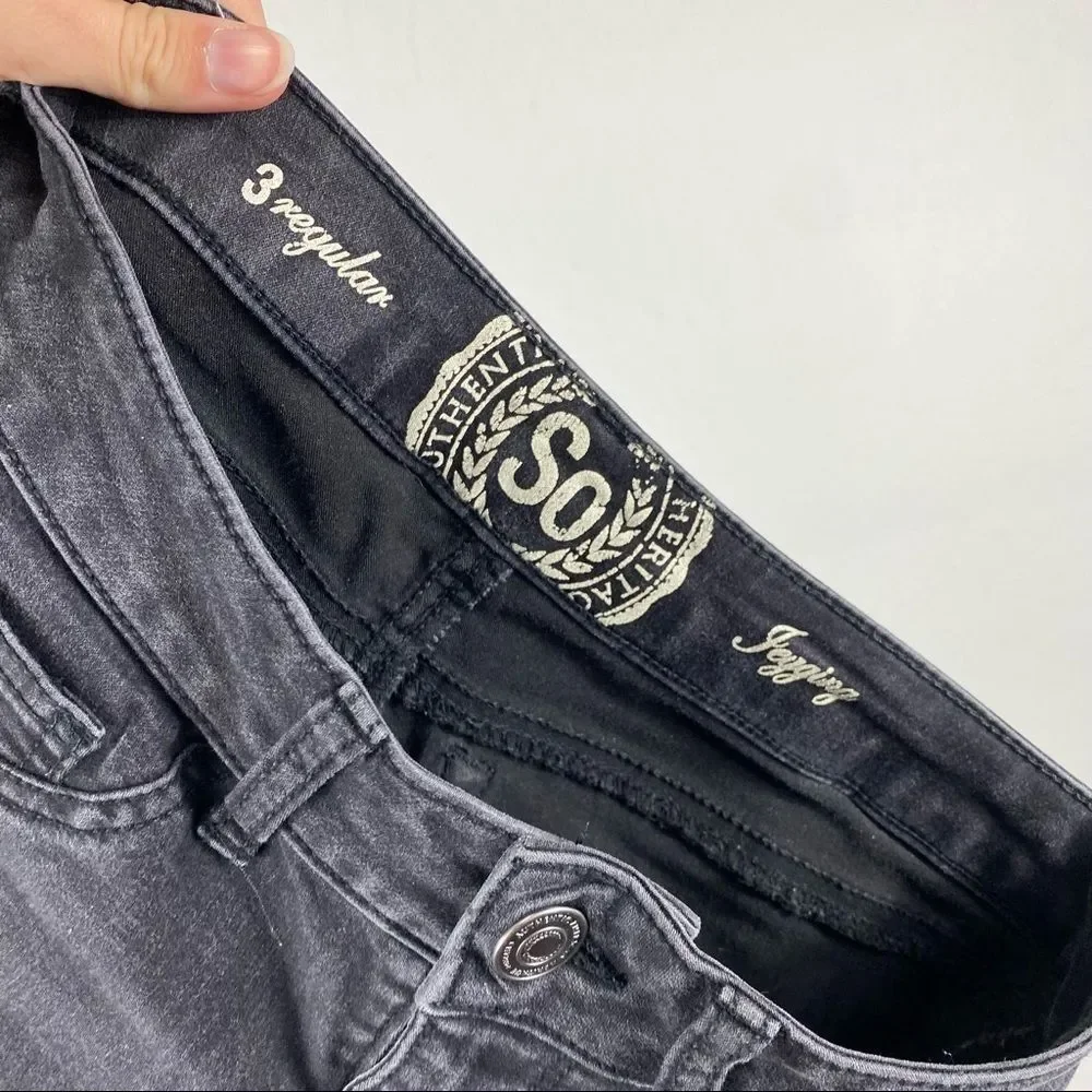 SO Heritage Faded Black Jegging Skinny Jeans